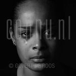 20-11-2002 Chaira Bordeslee at studio in Amsterdam on behalf of Schreeuwen project.

[keywords]Black and With Image, Headshot[/keywords]